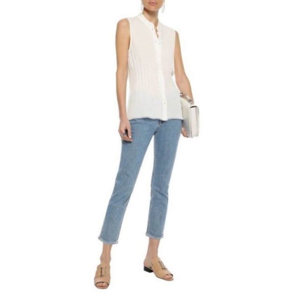 NWT Rag & Bone Ankle Dre Cropped Frayed Hem Jeans Size 30